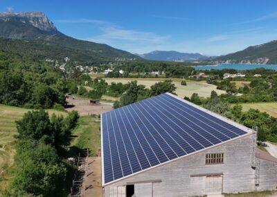Manège equestre agro photovoltaisme energie renouvelable inspection thermographie