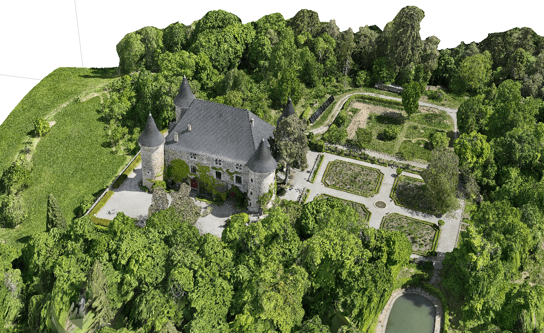 reconstitution 3D - photogrammétrie par drone - air drone alpes - picomtal - jumeau numérique - patrimoine - architecture - monument historique